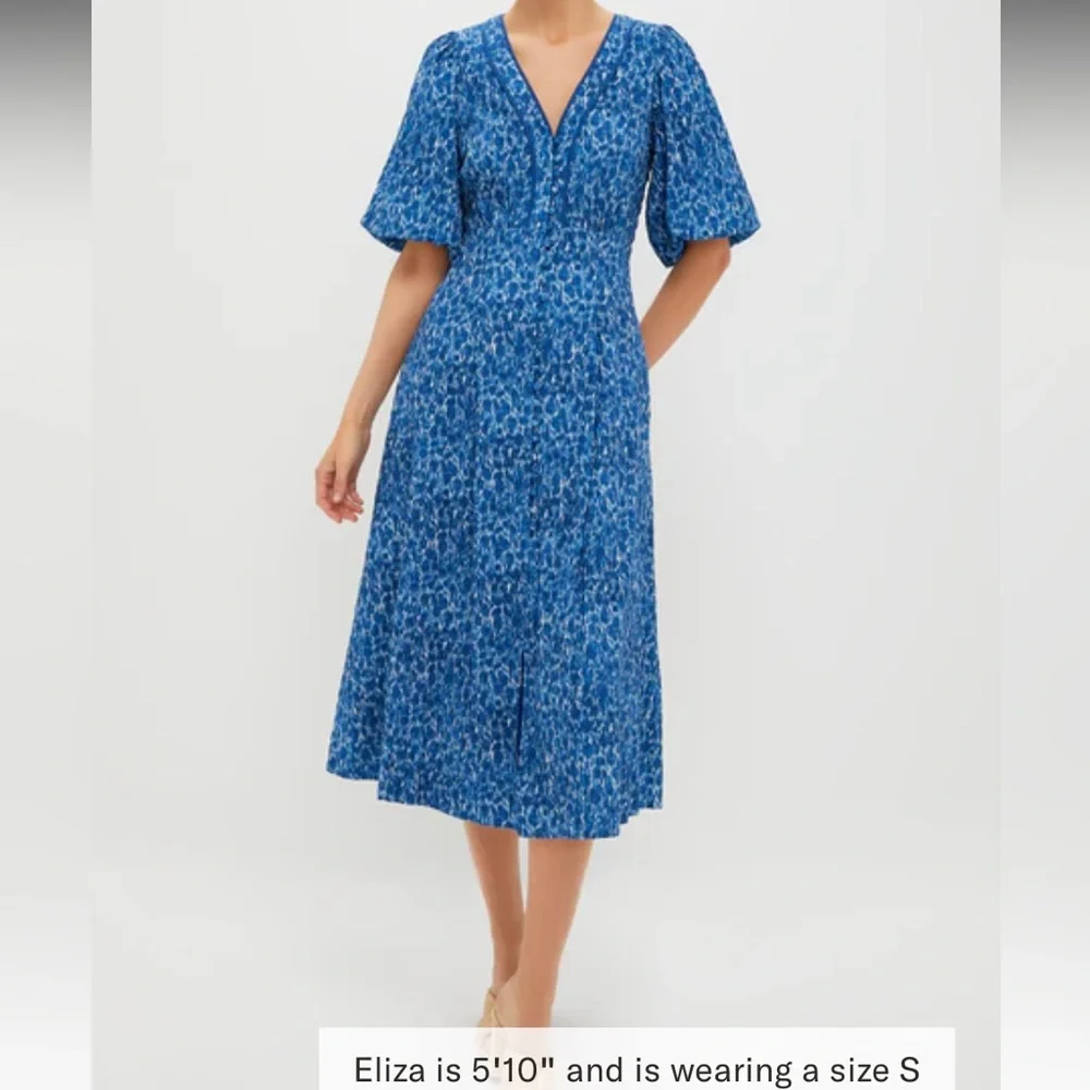 Seaport Blue Dana Dress - Picture 1 of 11